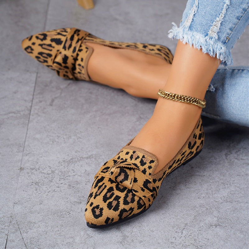 Zapatos Planos de Punta con Lazo y Malla Superior | Ideales para Primavera y Verano