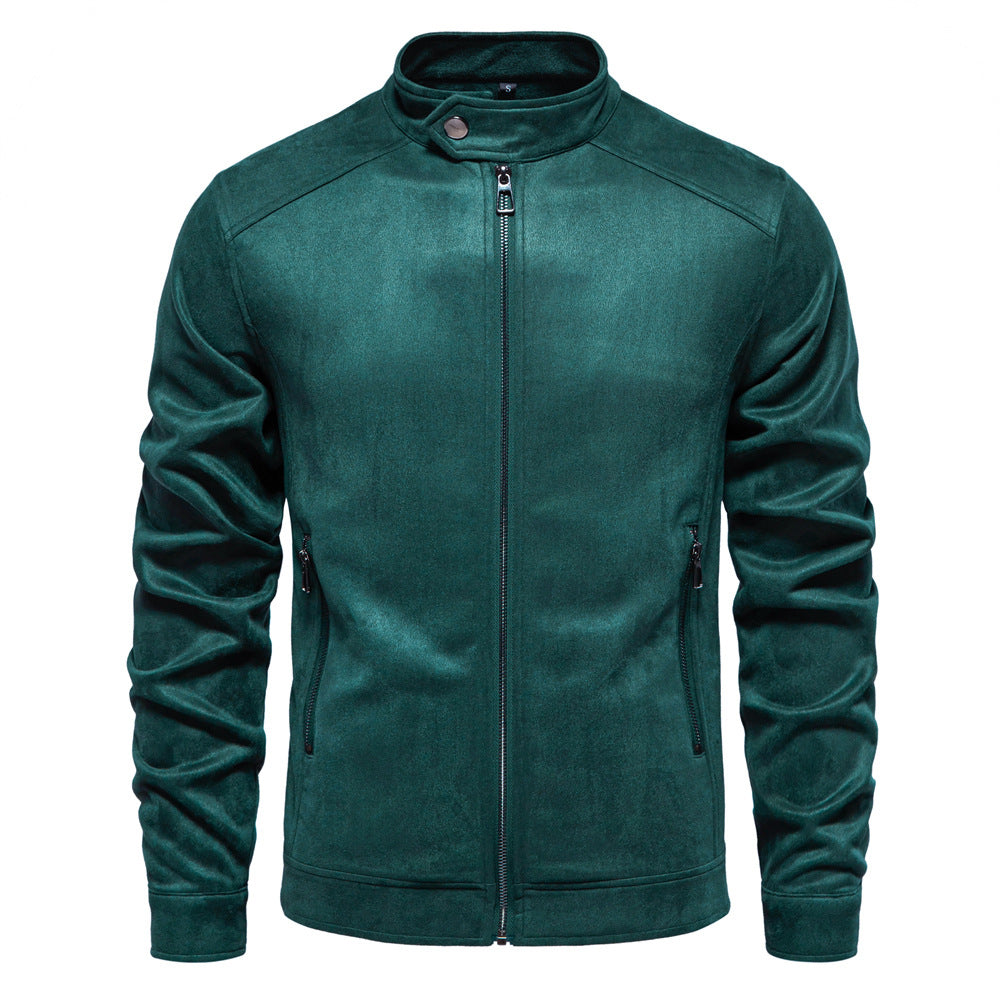 Chaqueta de Trabajo de Ante para Hombres con Forro de Poliéster | Ideal para Otoño y Primavera