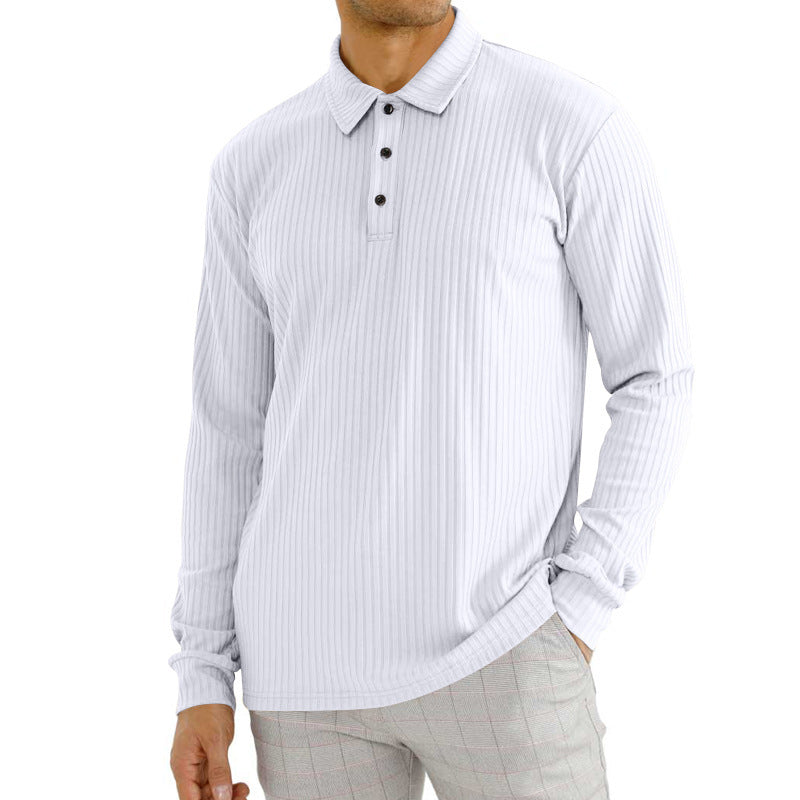 Camiseta de Manga Larga para Hombre Mezcla de Algodón – Ideal para Primavera y Otoño