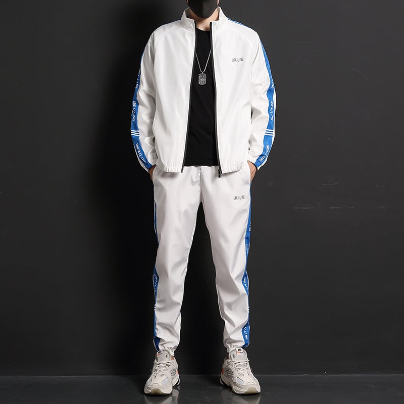 Conjunto Deportivo de Dos Piezas para Hombre con Mangas Largas – Ideal para Primavera y Otoño