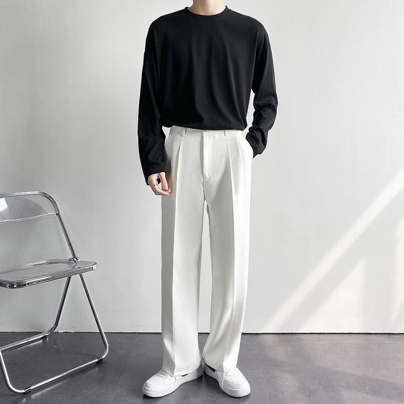 Title: Pantalones Holgados Rectos para Hombre – Ideales para Primavera y Otoño