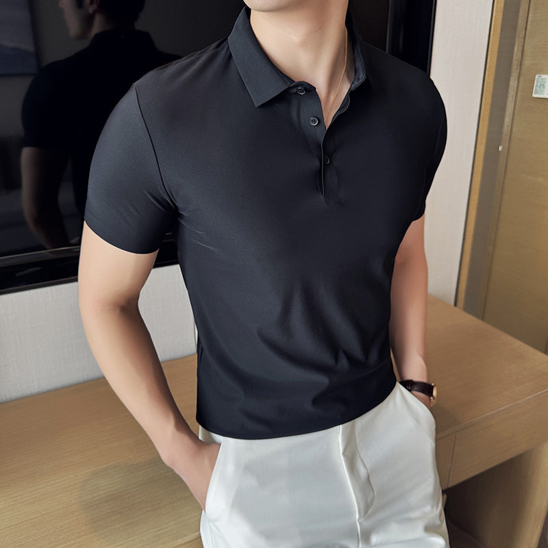 Camiseta Ajustada de Color Sólido Sin Costuras Ideal para el Verano