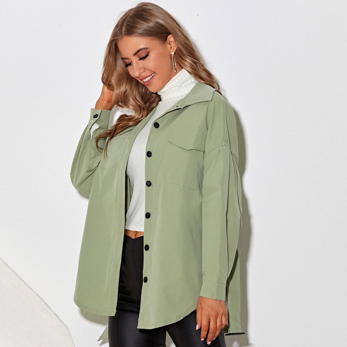 Camisa Chaqueta con Cinturón – Ideal para la Primavera
