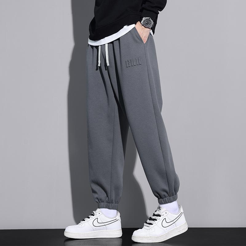 Pantalones Deportivos Ajustados en Tobillo para Hombre Talla Grande – Ideales para Primavera y Otoño