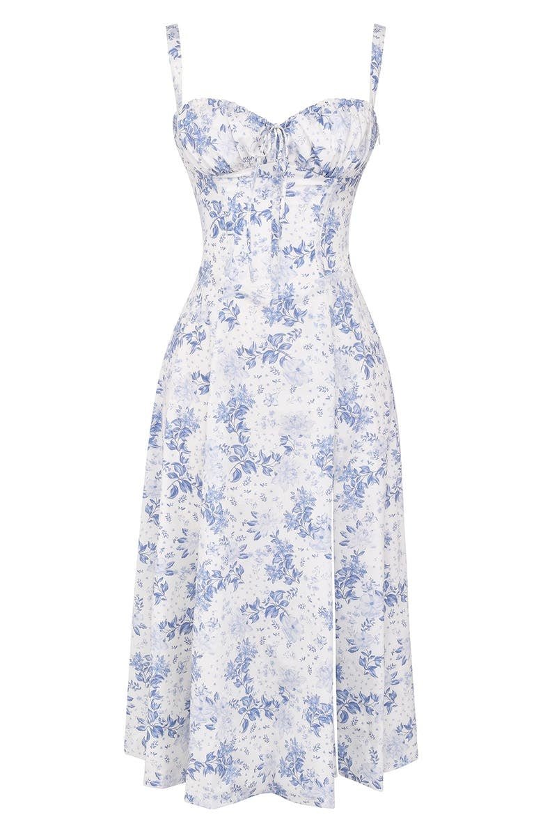 Vestido Midí con Detalle de Corsé y Falda Fluida | Ideal para Primavera y Verano