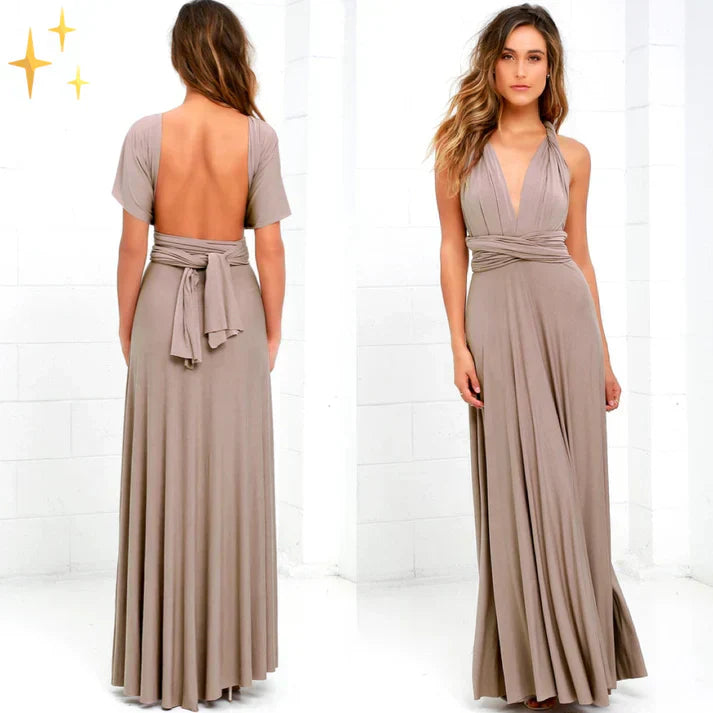 Vestido Envolvente Convertible con Tirantes Ajustables | Ideal para Primavera y Verano