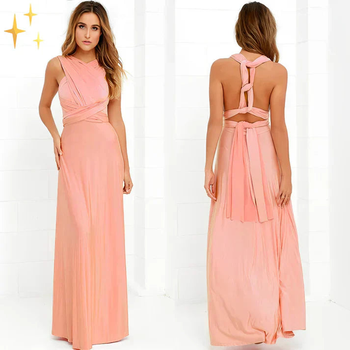 Vestido Envolvente Convertible con Tirantes Ajustables | Ideal para Primavera y Verano