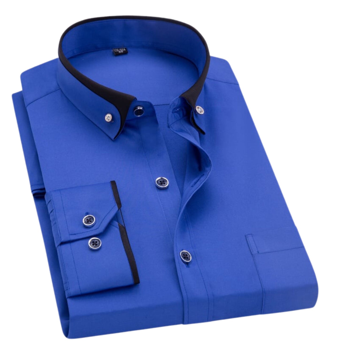 Camisa de Hombre de Manga Larga con Cuello Clásico I Ideal para Primavera y Otoño