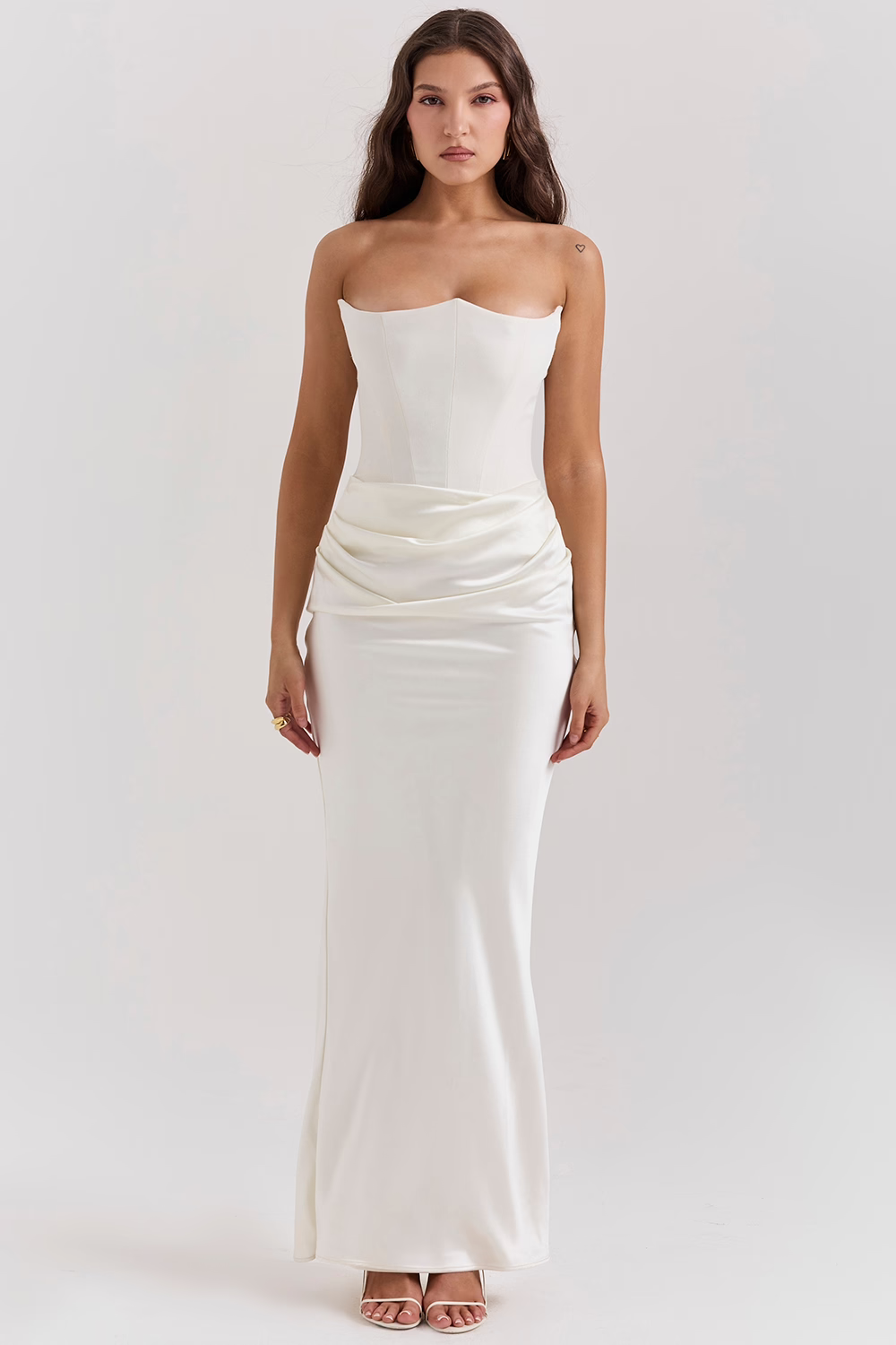 Vestido Largo Corsé con Diseño que Define la Cintura | Ideal para Primavera y Otoño