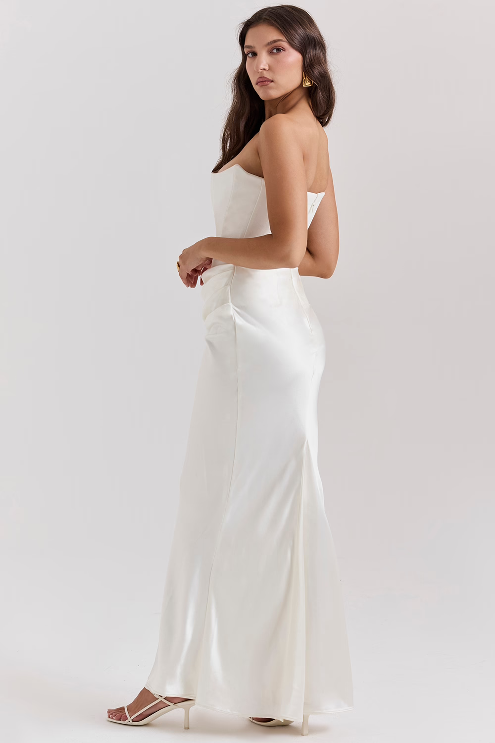Vestido Largo Corsé con Diseño que Define la Cintura | Ideal para Primavera y Otoño
