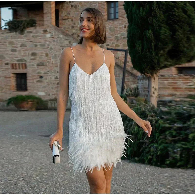Vestido de Cóctel Ajustado con Lentejuelas y Corte sin Mangas | Ideal para Primavera y Verano