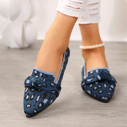 Zapatos Planos de Punta con Lazo y Malla Superior | Ideales para Primavera y Verano