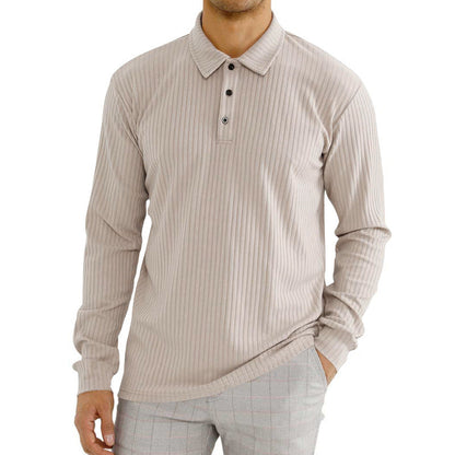 Camiseta de Manga Larga para Hombre Mezcla de Algodón – Ideal para Primavera y Otoño