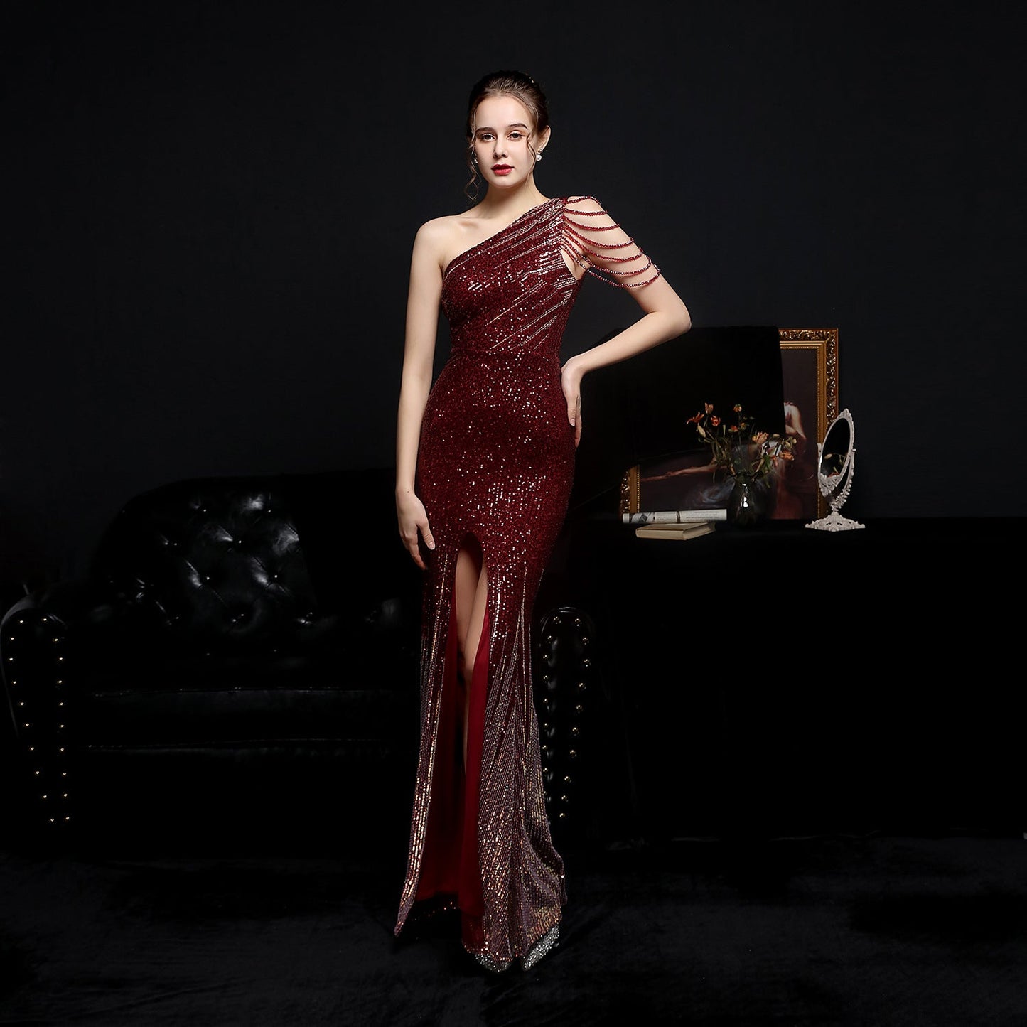 Vestido Largo Elegante para Noche | Ideal para Primavera y Otoño