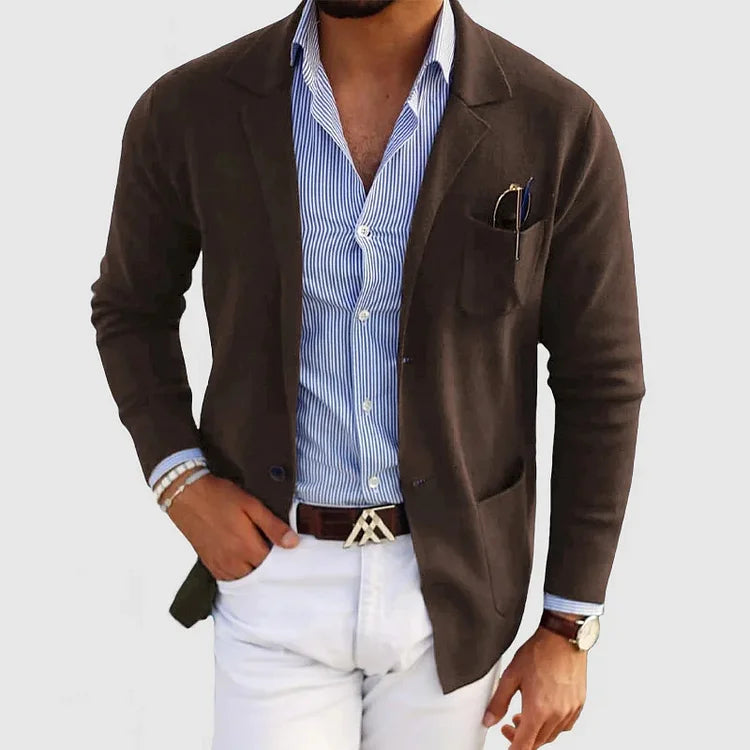 Blazer Clásico de Hombre de un Solo Botón | Ideal para Otoño e Invierno