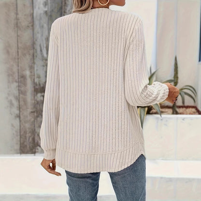 Sudadera Holgada de Cuello Redondo para Mujer | Ideal para Primavera y Otoño