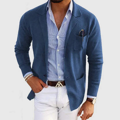 Blazer Clásico de Hombre de un Solo Botón | Ideal para Otoño e Invierno