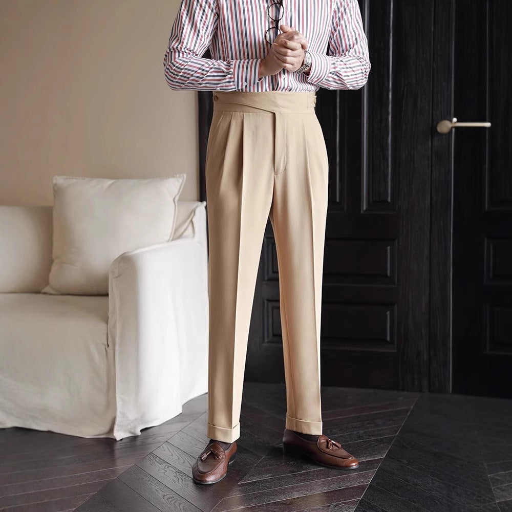 Pantalones de Negocios Rectos para Hombres Ideales para Primavera y Otoño
