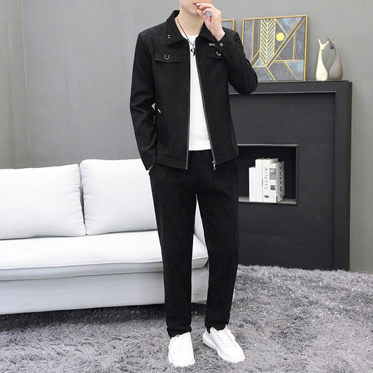 Traje de Dos Piezas de Pana para Hombre | Ideal para Otoño e Invierno