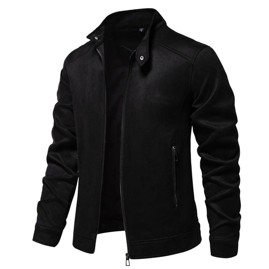 Chaqueta de Trabajo de Ante para Hombres con Forro de Poliéster | Ideal para Otoño y Primavera