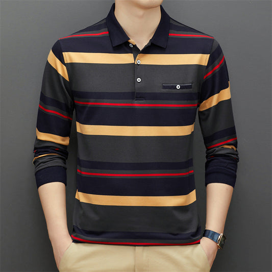 Camisa de Manga Corta con Cuello Polo a Rayas – Ideal para el Verano