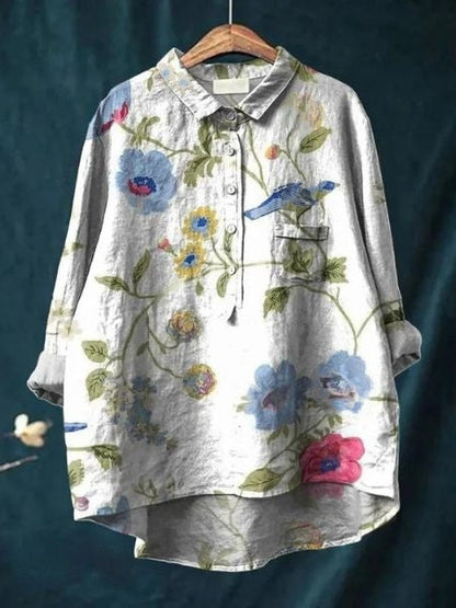 Blusa de estampado floral con tejido ligero I Ideal para primavera y verano