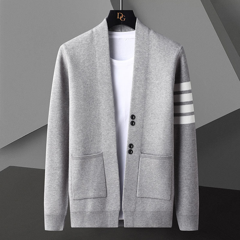 Cárdigan de Punto para Hombre con Frente Abierto | Ideal para Primavera y Otoño