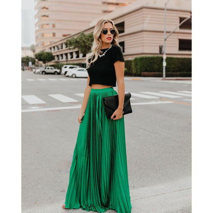 Falda Larga Fluyente con Silueta Elegante | Ideal para Primavera y Verano