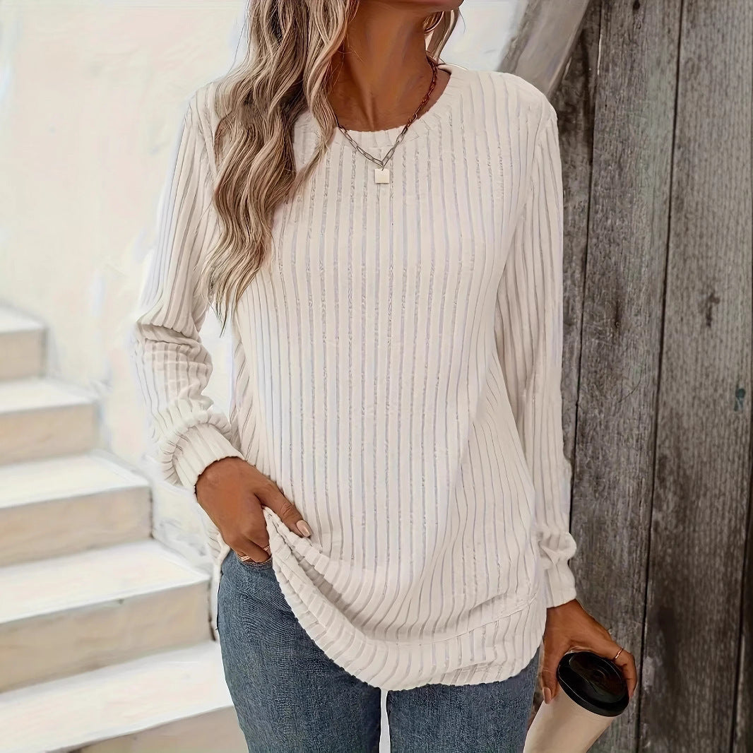 Sudadera Holgada de Cuello Redondo para Mujer | Ideal para Primavera y Otoño
