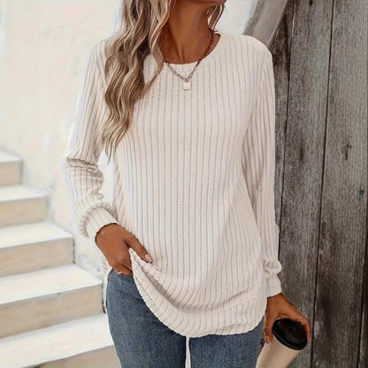 Sudadera Holgada de Cuello Redondo para Mujer | Ideal para Primavera y Otoño