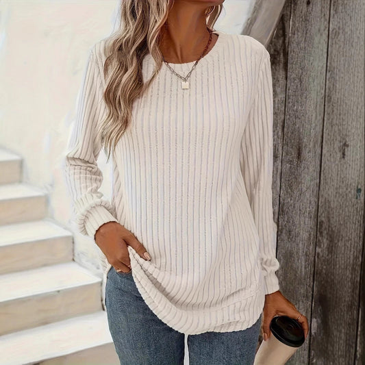 Sudadera Holgada de Cuello Redondo para Mujer | Ideal para Primavera y Otoño