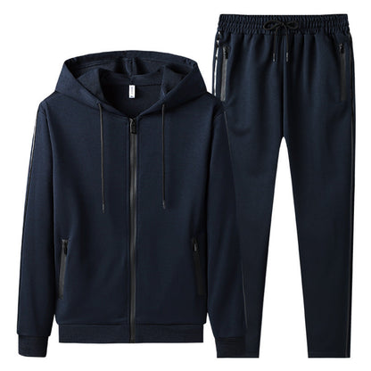 Conjunto de Cárdigan con Capucha para Hombre de Dos Piezas | Ideal para Todas las Temporadas