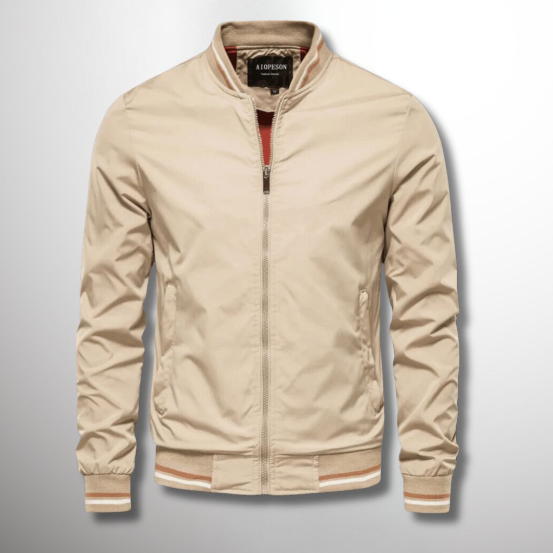 Chaqueta Ligera Impermeable para Hombre con Cierre de Cremallera | Ideal para Primavera y Otoño