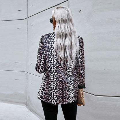 Blazer de Leopardo con Corte Holgado I Ideal para Primavera y Otoño