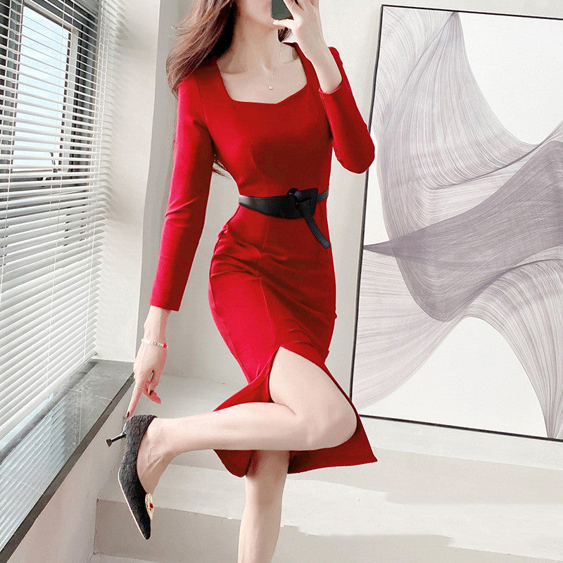 Vestido Elegante Ajustado hasta la Rodilla – Ideal para Primavera y Otoño