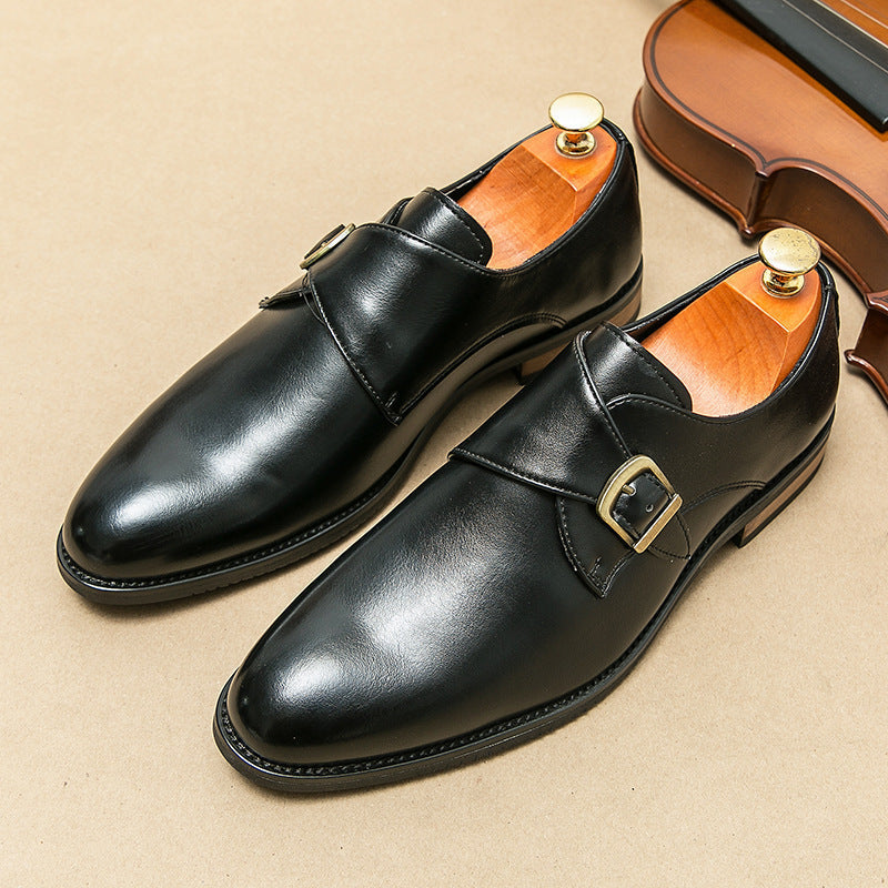 Zapatos de Vestir Deslizantes para Hombre en Piel con Suela Aumentadora de Altura | Ideal para Todas las Temporadas