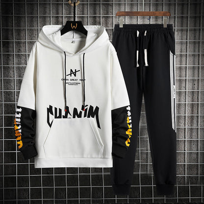 Conjunto de Suéter con Capucha y Manga Larga para Hombre | Ideal para Primavera