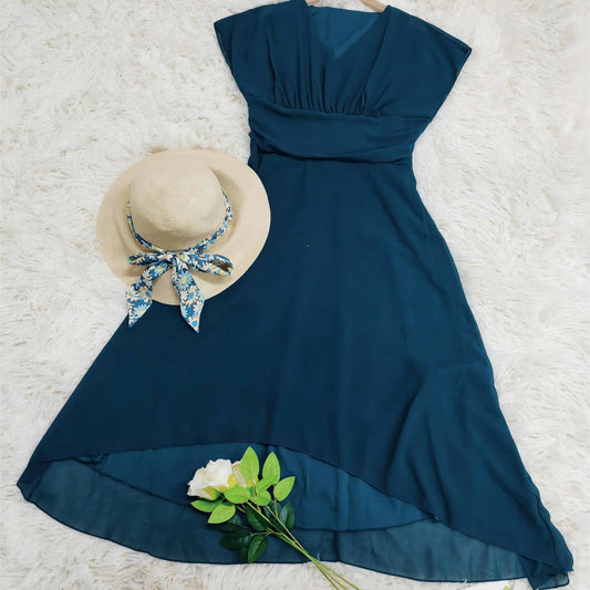Vestido Midi Suelto con Mangas | Ideal para Primavera