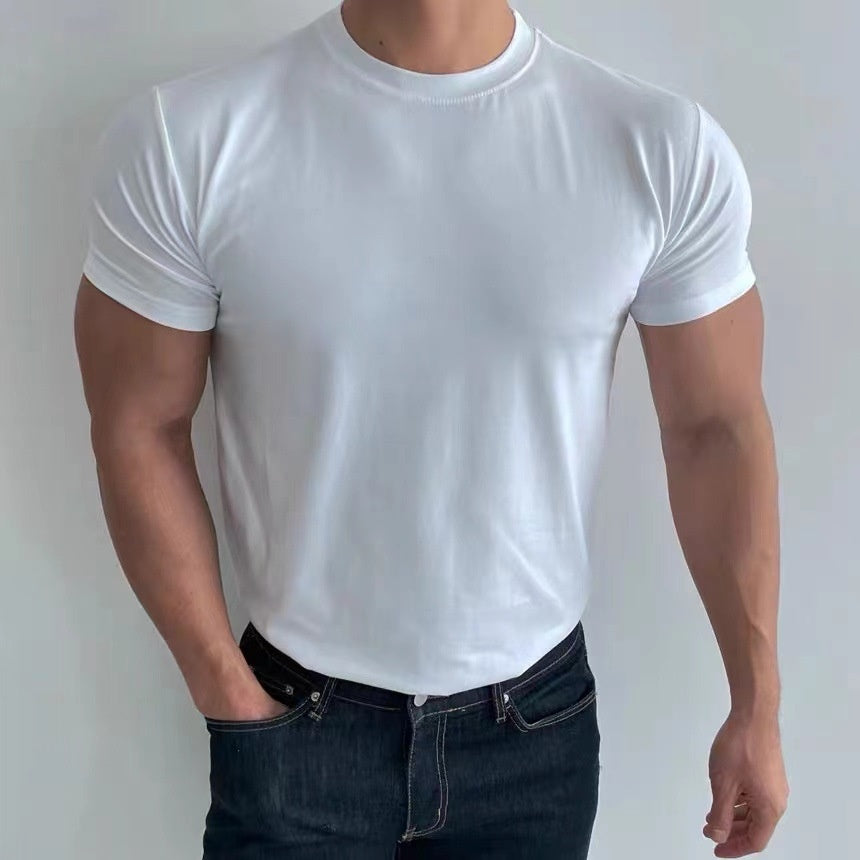 Camiseta Hombre Manga Corta Ajustada y Transpirable – Ideal para Verano