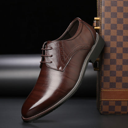 Zapatos de Cuero para Hombres de Talla Grande con Suela de Goma | Ideales para Todas las Estaciones