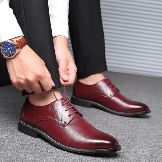 Zapatos de Cuero para Hombres de Talla Grande con Suela de Goma | Ideales para Todas las Estaciones