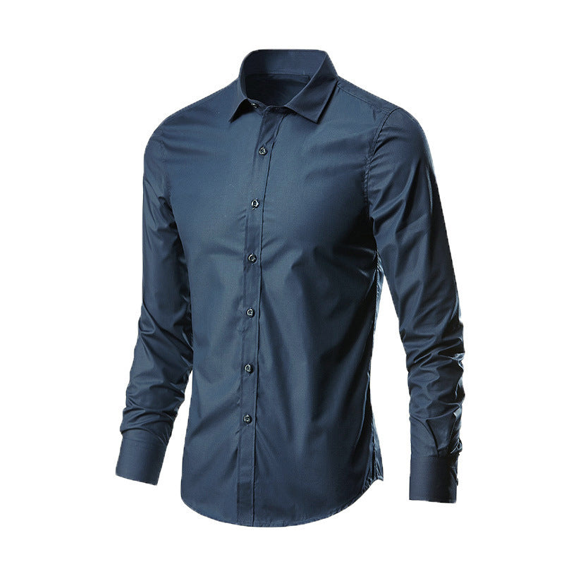 Camisa de Vestir para Hombre Manga Larga Sin Plancha, Ideal para Otoño
