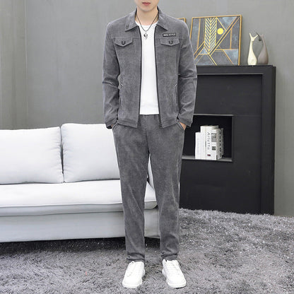 Traje de Dos Piezas de Pana para Hombre | Ideal para Otoño e Invierno
