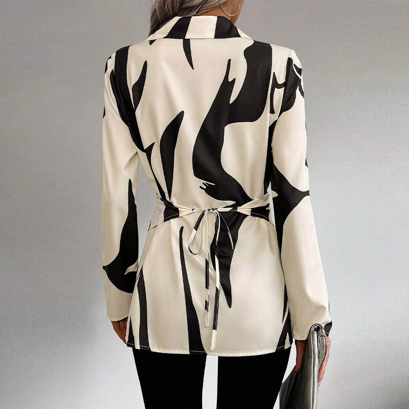 Camisa de Manga Larga con Cruzado de Colores Contrastantes | Ideal para Primavera y Otoño