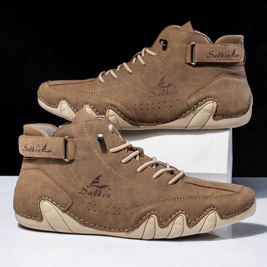 Zapatos ortopédicos de cuero para hombre con suela antideslizante I Ideales para todas las estaciones