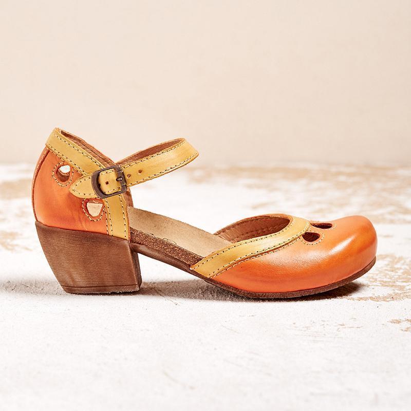 Sandalias de Tacón Bajo con Tirantes en el Tobillo y Tacón Ancho | Ideales para Primavera y Verano