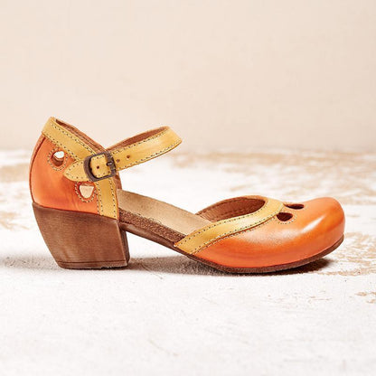 Sandalias de Tacón Bajo con Tirantes en el Tobillo y Tacón Ancho | Ideales para Primavera y Verano