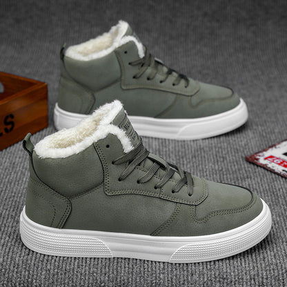 Zapatos Deportivos Altos con Forro Polar para Hombres | Ideales para Invierno