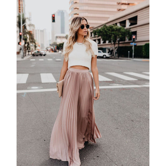 Falda Larga Fluyente con Silueta Elegante | Ideal para Primavera y Verano