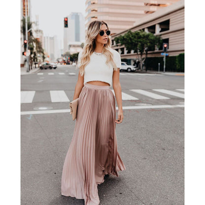 Falda Larga Fluyente con Silueta Elegante | Ideal para Primavera y Verano